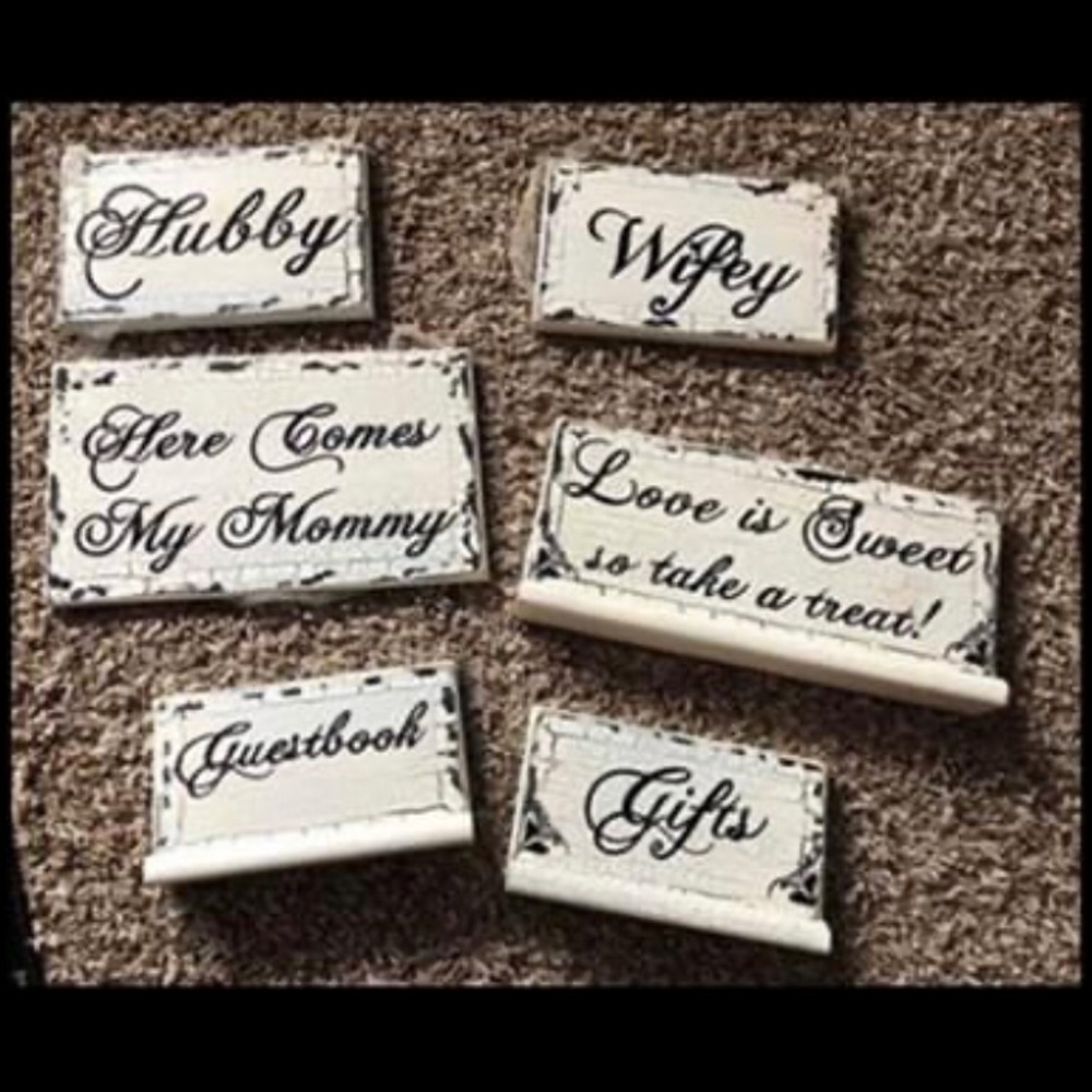Wedding signs